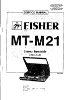Fisher MTM-21 - Service Manual